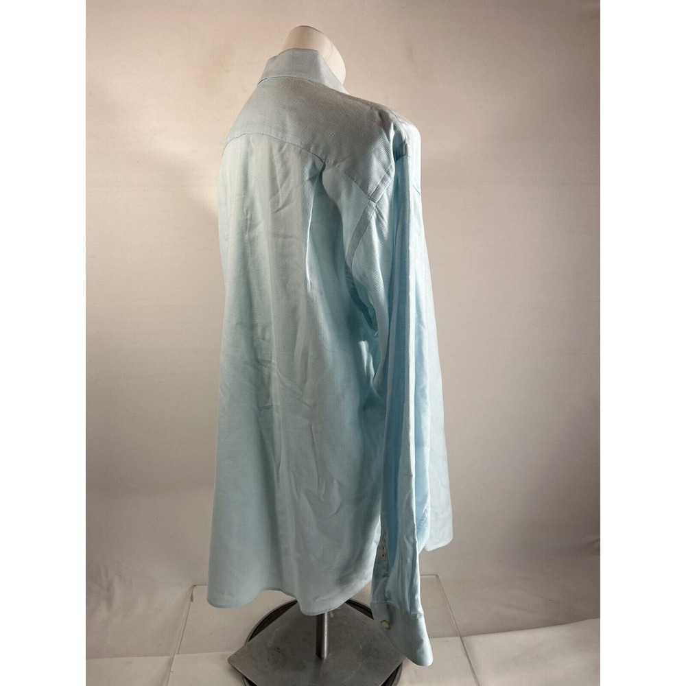 Island Dress Shirt Mens 16 Tommy Bahama Blue Long Sleeve Button Front Casual - Picture 6 of 12